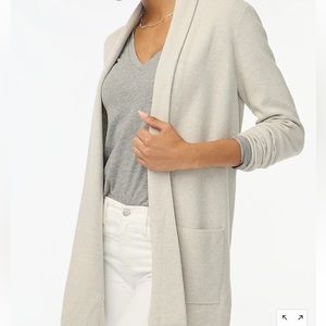 J Crew open front sweater blazer in light blue size S